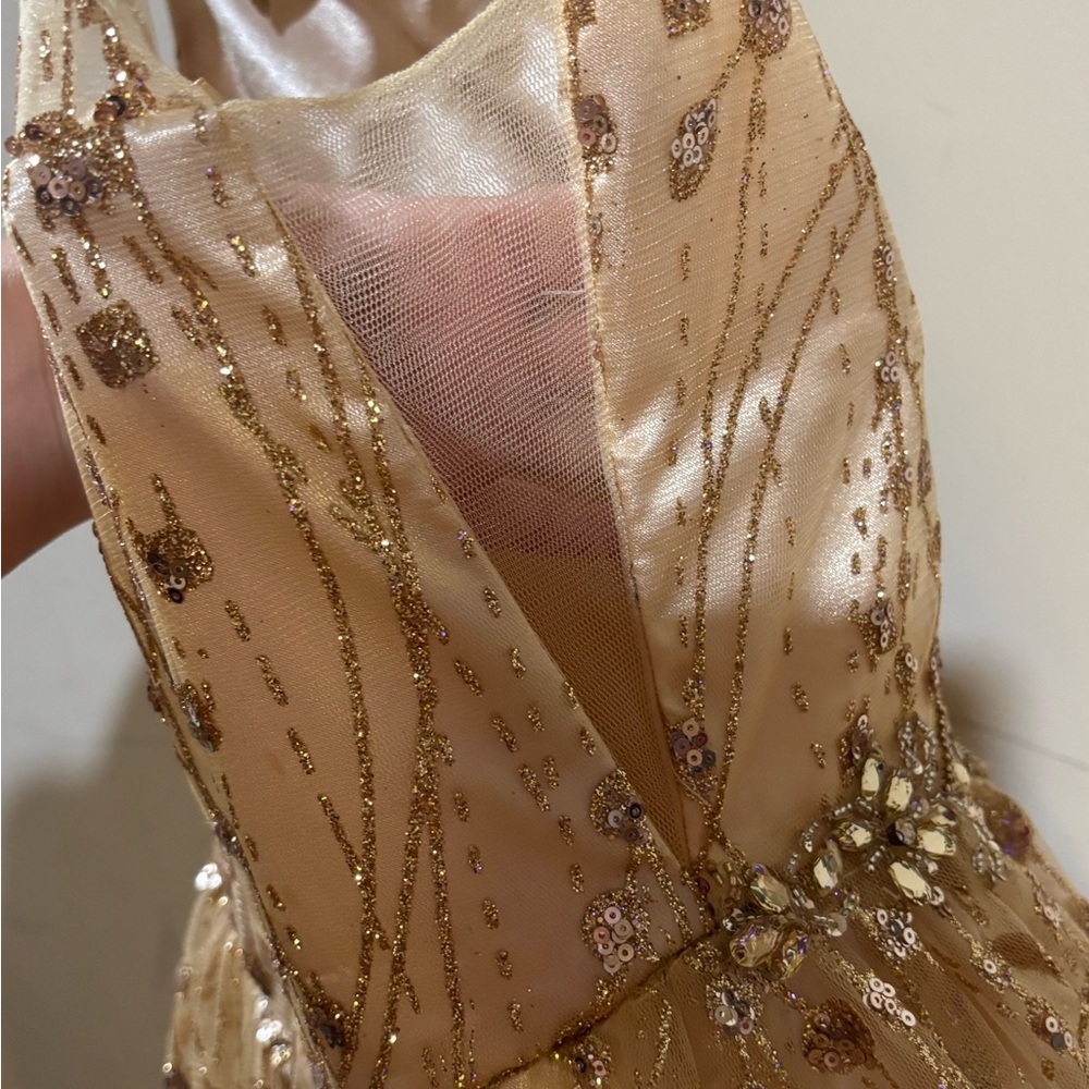 Bliss Cream Satin Dress - Picture 5 of 7